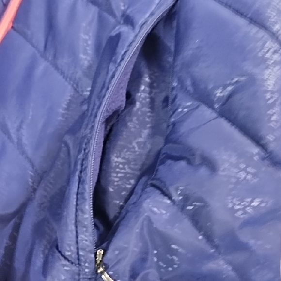 Tek Gear Purple Quilted Puffer Jacket with Chevron Pattern - Picture 4 of 14